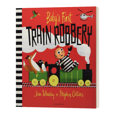 Baby's First Train Robbery 婴儿的第一次火车抢劫案进口原版英文书籍
