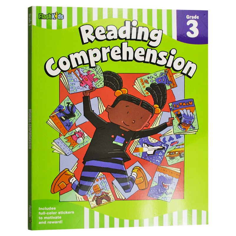小学英语阅读理解练习册三年级 Reading Comprehension Grade 3 Flash Skills 英文原版辅导书 进口英语书 Flash Kids Editors