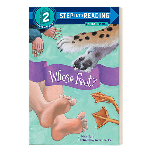 英文原版 Step into Reading 2 - Whose Feet?  谁的脚? 兰登分级阅读2 英文版 进口英语原版书籍