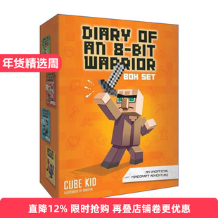 英文原版 Diary of an 8-bit warrior box set volume 1-4 英雄史蒂夫战士1-4盒装 英文版 进口英语原版书籍