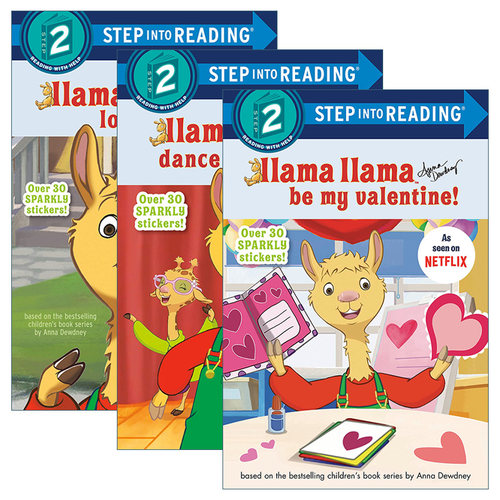Step into Reading 2: Llama Llama 羊驼拉玛 3册进口原版英文书籍