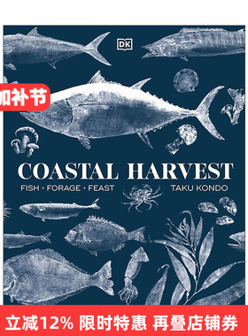 英文原版 Coastal Harvest 海岸丰收 鱼类 饲料 盛宴 DK生活餐饮美食食谱精装 英文版 进口英语原版书籍