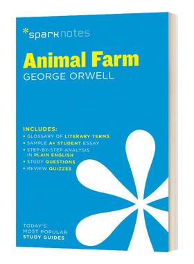Animal Farm SparkNotes Literature Guide 文学导读系列 动物农场进口原版英文书籍