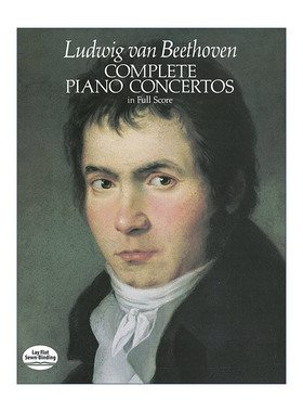 Complete Piano Concertos in Full Score 贝多芬钢琴协奏曲全谱进口原版英文书籍