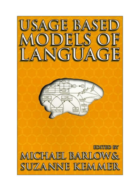 英文原版 Usage Based Models of Language 基于用法的语言模型 亚太语料库语言学协会主席Michael Barlow英文版 进口英语原版书籍