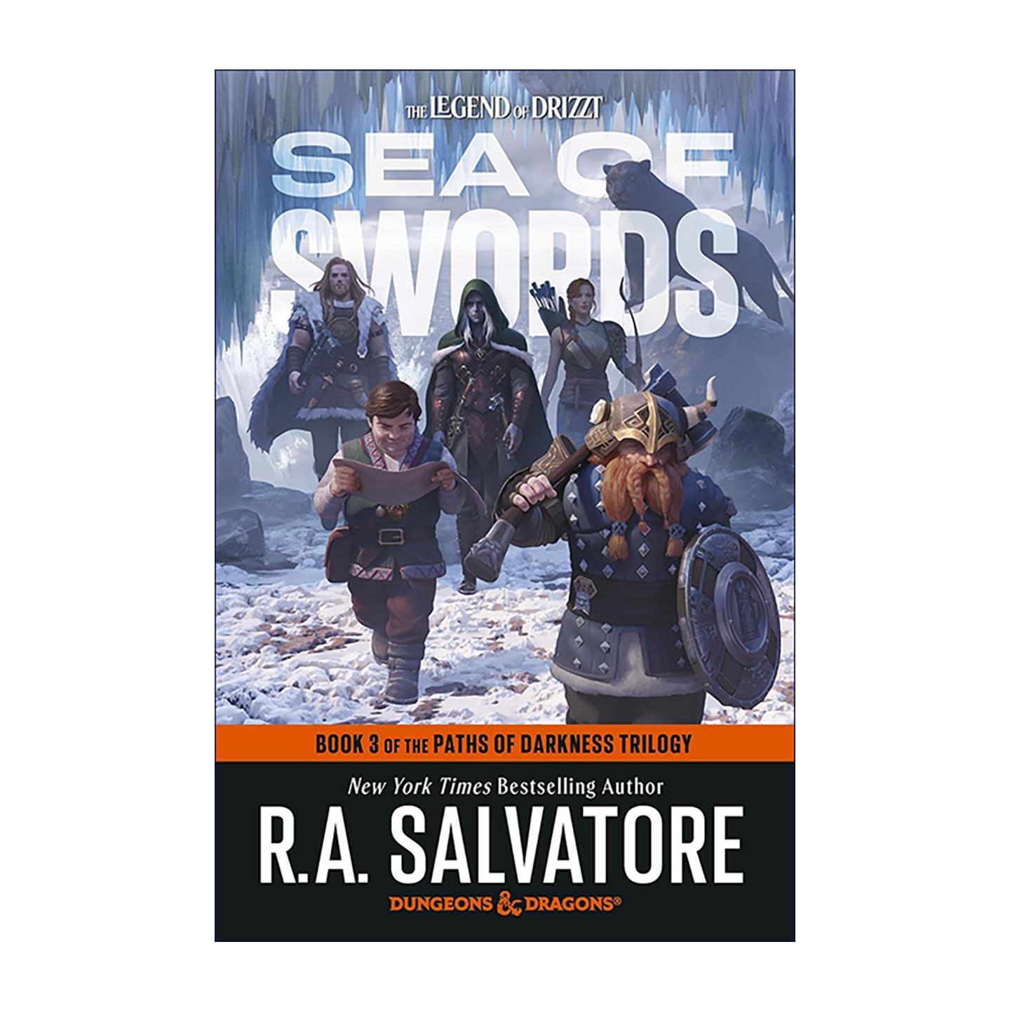 英文原版 Sea of Swords: Dungeons & Dragons 龙与地下城 崔斯特传奇 黑暗之路3 剑之海 英文版 进口英语原版书籍