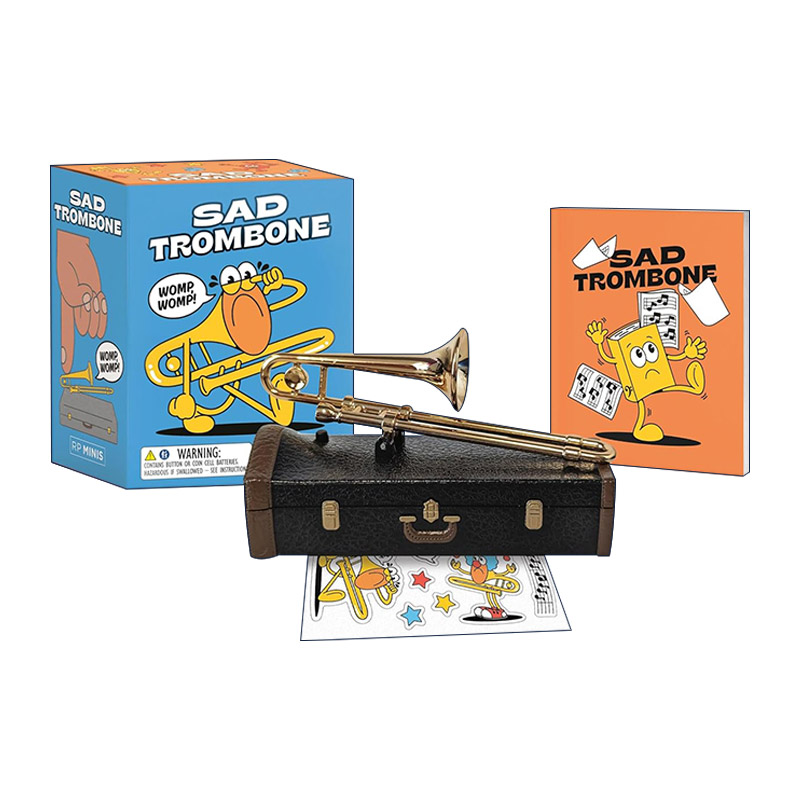 英文原版 Sad Trombone 呜呜声的长号 迷你文创摆件 英文版 进口英语原版书籍