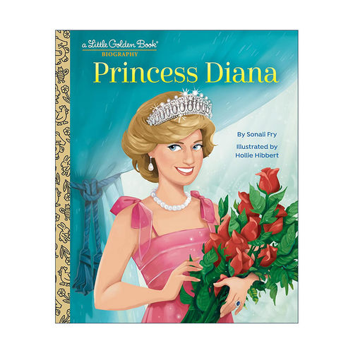 英文原版 Princess Diana A Little Golden Book Biography 戴安娜王妃 儿童传记绘本 兰登书屋精装小金书 英文版进口英语原版书籍