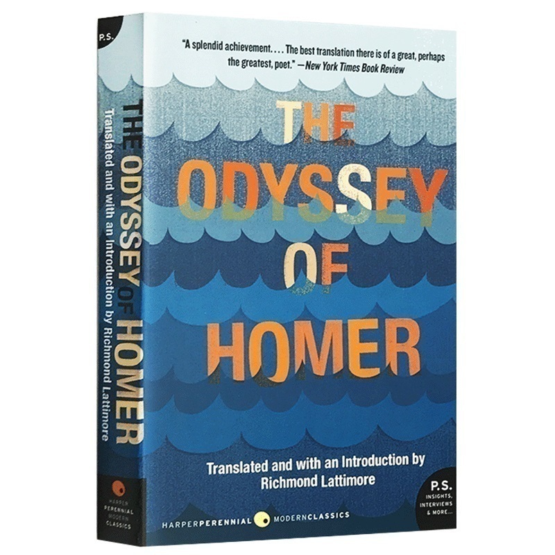 荷马史诗奥德赛 The Odyssey of Homer英文原版文学书古希腊神话故事西方文学经典进口英语书籍 Richmond Lattimore翻译-封面