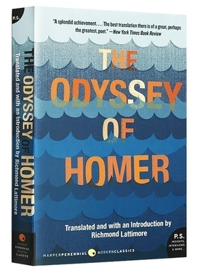 荷马史诗 奥德赛 The Odyssey of Homer 英文原版文学书 古希腊神话故事 西方文学经典 进口英语书籍 Richmond Lattimore翻译