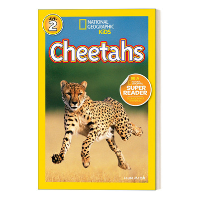 英文原版 National Geographic Kids Readers L2 Cheetahs 国家地理儿童分级读物第2级 猎豹 英文版 进口英语原版书籍