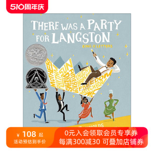 英文原版 There Was a Party for Langston 为文学之王兰斯顿举办的派对 2024凯迪克银奖绘本 精装 英文版 进口英语原版书籍