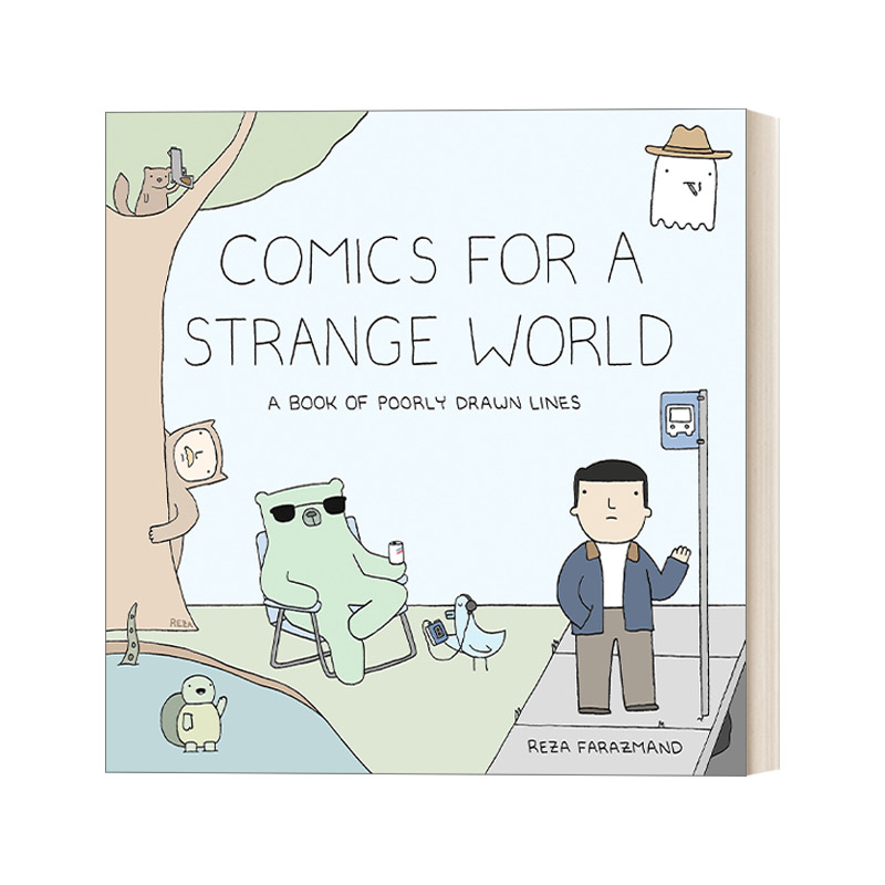 英文原版 Comics for a Strange World Poorly Drawn Lines 02 喵呜 原来你是这种汪系列2 今天的虫子会吃鸟 人气幽默漫画 英文版