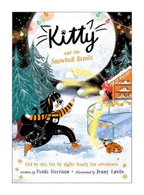 英文原版 Kitty And The Snowball Bandit 警察猫咪凯蒂 雪球大盗 牛津全彩插图侦探悬疑章节桥梁书 英文版 进口英语原版书籍