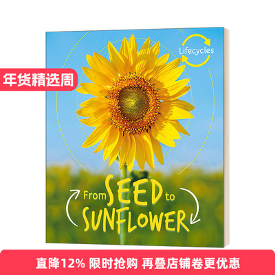 Lifecycles: Seed to Sunflower 生命周期：从种子到葵花进口原版英文书籍