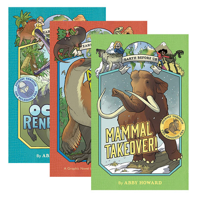 英文原版 Earth Before Us 有我们之前的地球1-3册 Dinosaur Empire/Mammal Takeover/Ocean Renegades 英文版 进口英语原版书籍