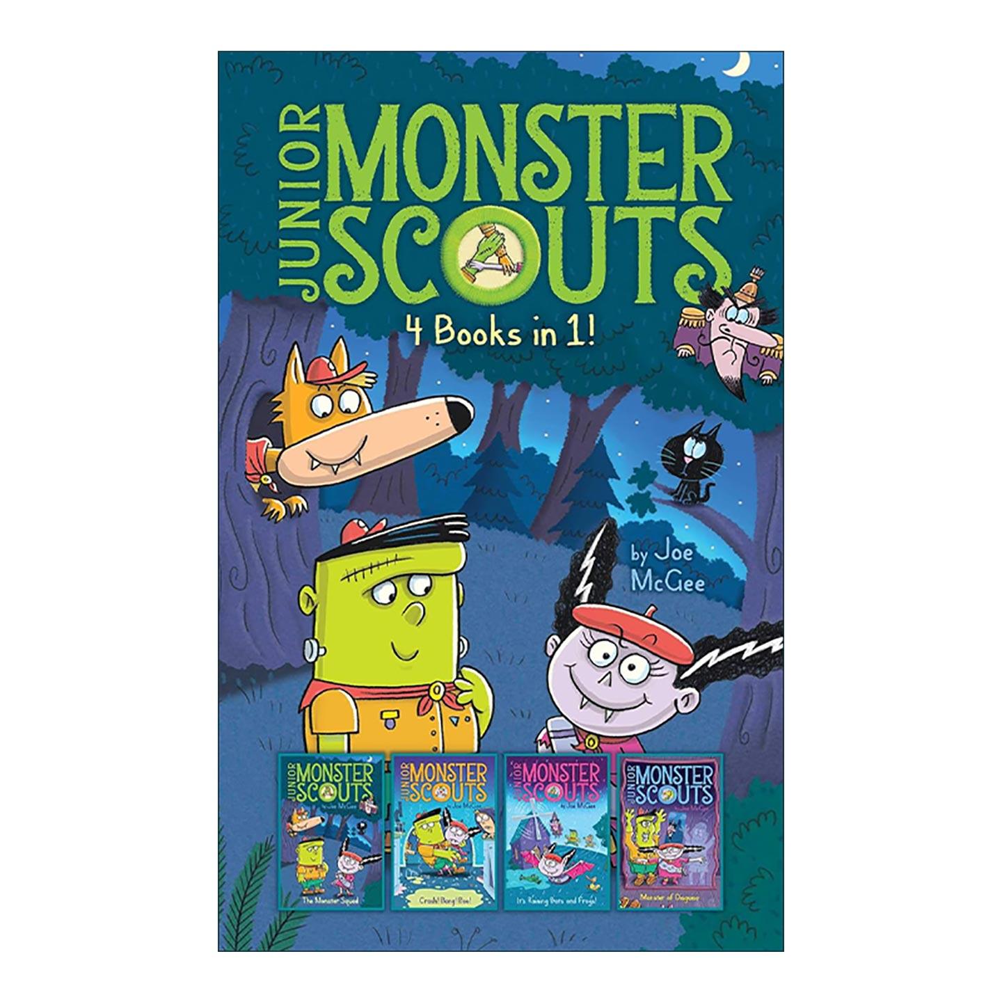 英文原版 Junior Monster Scouts 4 Books in 1 少年怪物童子军4合1 精装 英文版 进口英语原版书籍