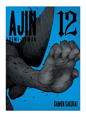 Ajin 12: Demi-Human 亚人 卷十二 科幻漫画 樱井画门Gamon Sakurai进口原版英文书籍