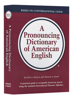 英文原版 A Pronouncing Dictionary of American English 韦氏美国发音词典 英文版 名言警句 谚语 英语学习工具书