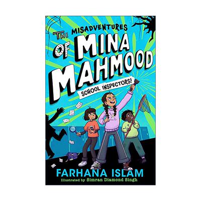 英文原版 The Misadventures of Mina Mahmood: School Inspectors 米娜的不幸冒险2 儿童校园冒险插图小说 进口英语原版书籍