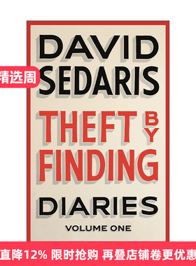英文原版 Theft by Finding 盗窃 大卫·赛德瑞斯David Sedaris 幽默散文 英文版 进口英语原版书籍