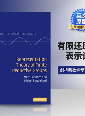 英文原版 Representation Theory of Finite Reductive Groups 有限还原群表示论 剑桥新数学专著系列 精装 英文版 进口英语原版书