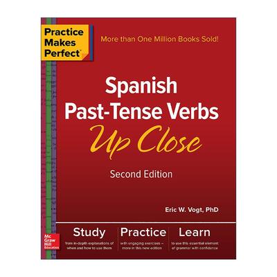 原版 Practice Makes Perfect Spanish Past-Tense Verbs Up Close 熟能生巧 西班牙语过去式动词时态 第2版 进口原版书籍