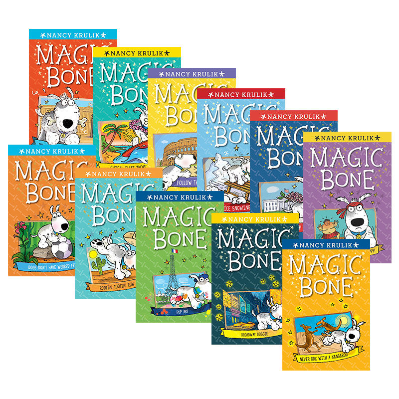 英文原版 Magic Bone 神奇的骨头 11册 儿童章节小说书 儿童读物 小学中学英语阅读提升 英文版 进口英语原版书籍