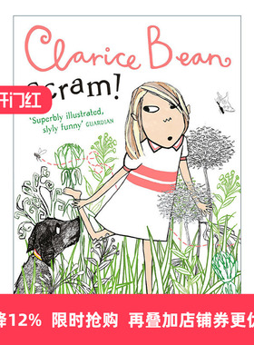Clarice Bean — Scram! 小豆芽成长系列 吓人的狗 儿童幽默成长章节小说进口原版英文书籍