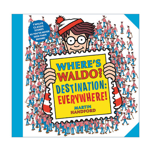 英文原版 Where’s Waldo Destination Everywhere 沃尔多在哪里 无处不在 儿童趣味游戏活动书 经典场景找一找 Martin Handford
