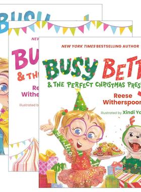 英文原版 Busy Betty 忙碌的贝蒂系列3册 儿童精装绘本 Xindi Yan插画 Reese Witherspoon 英文版 进口英语原版书籍