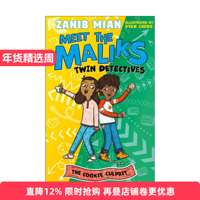 英文原版 Meet the Maliks Twin Detectives The Cookie Culprit 遇见马利克一家 双胞胎侦探1 奥马尔星球作者新作 章节桥梁书