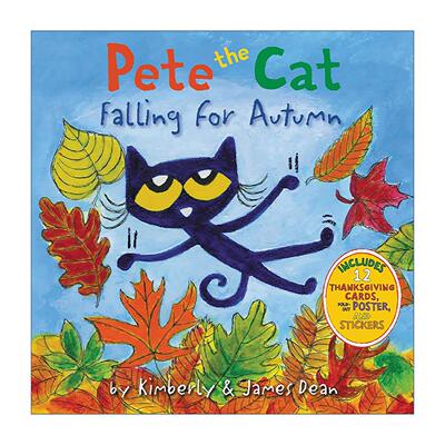 英文原版 Pete the Cat Falling for Autumn 皮特猫 秋天到落叶 精装绘本 英文版 进口英语原版书籍