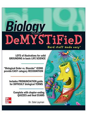 英文原版 Biology Demystified 生物学 自学向导系列 英文版 进口英语原版书籍
