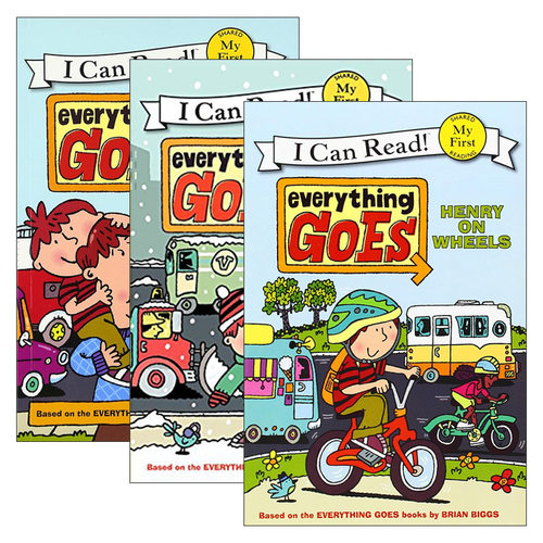 Everything Goes 交通工具系列3册 My First I Can Read分级阅读进口原版英文书籍