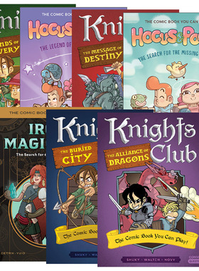 Comic Quests 漫画任务系列1-7册 儿童动作冒险漫画小说 可角色扮演 Shuky进口原版英文书籍