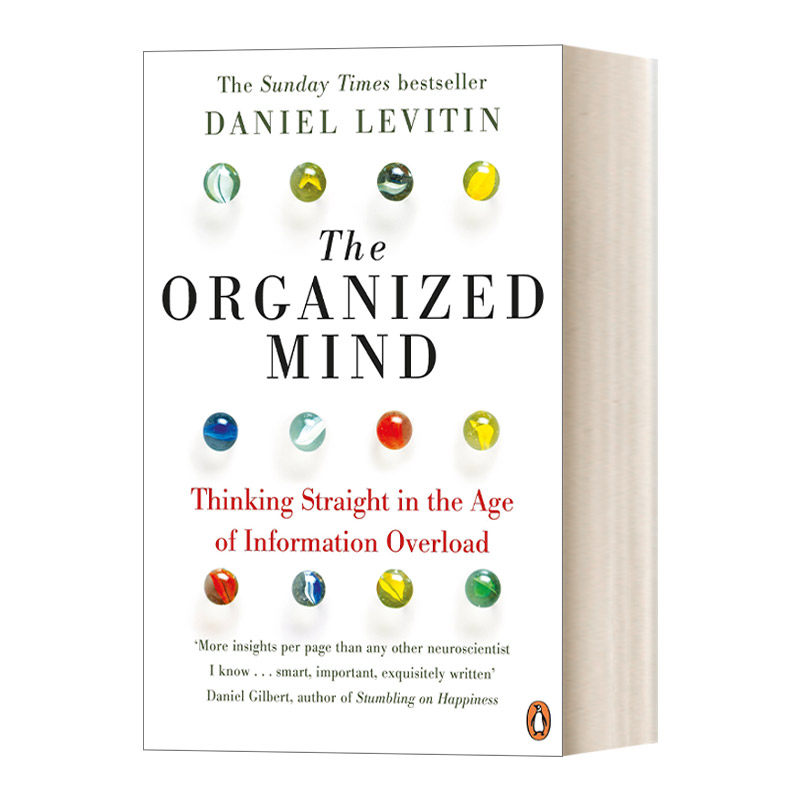 英文原版The Organized Mind 有序：关于心智效率的认知科学 丹尼尔·列维汀进口书籍