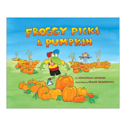 英文原版 Froggy Picks a Pumpkin 青蛙小吉摘了一个南瓜 儿童精装绘本 英文版 进口英语原版书籍