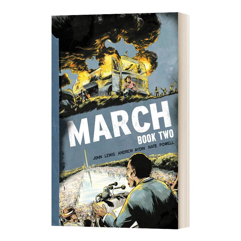 March: Book 2 向华盛顿进军2 图像小说 青少年传记类漫画 John Lewis进口原版英文书籍