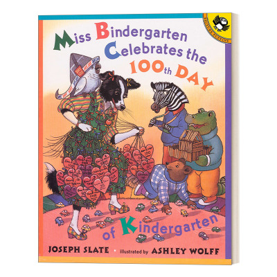 英文原版 Miss Bindergarten Celebrates the 100th Day of Kindergarten 宾得小姐庆祝在幼儿园一百天 英文版 进口英语原版书籍