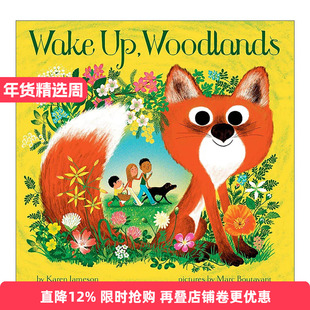 英文原版 Wake Up Woodlands 苏醒的森林 精装 森林之梦续集 春天绘本 英文版 进口英语原版书籍