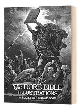 多雷插画 英文原版 The Doré Bible Illustrations 黑白版画 241幅版画 进口原版英语艺术书籍 Gustave Dore 古斯塔夫多雷