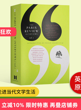 巴黎评论作家访谈1 The Paris Review Interviews 1 英文原版书 美国文学杂志作家访谈选 进口英语书籍 Canongate Books Ltd
