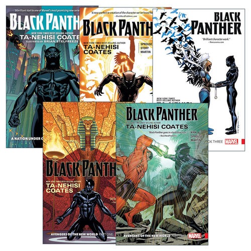 英文原版 Black Panther 黑豹平装漫画系列 5册 漫威漫画 我们脚下的国家 新世界的复仇者 英文版 进口英语原版书籍