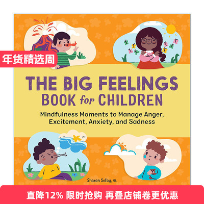 英文原版 The Big Feelings Book for Children 儿童情绪大书 图解指南绘本 正确处理悲伤 焦虑 担忧等情绪 进口英语原版书籍