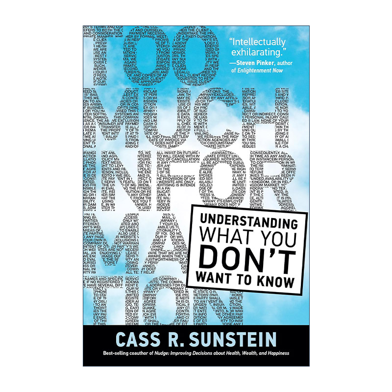 英文原版 Too Much Information The MIT Press太多信息改善生活的信息知情 Nudge助推作者哈佛大学法学院教授Cass R. Sunstein