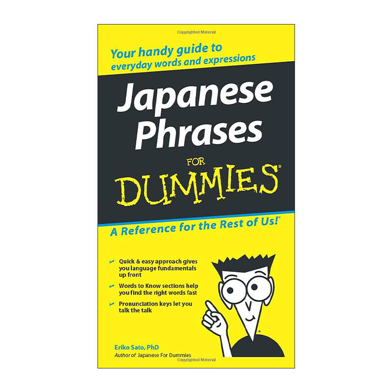 原版 Japanese Phrases for Dummies 日语短语 进口原版书籍