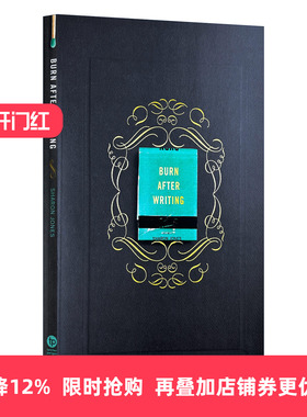 英文原版 Burn After Writing Gray 写完即焚 灰色版 Sharon Jones个人互动日记 英文版 进口英语原版书籍