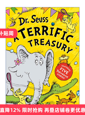 英文原版 Dr. Seuss A Terrific Treasury 苏斯博士5个经典故事合集 精装彩色插画收藏版 英文版 进口英语原版书籍