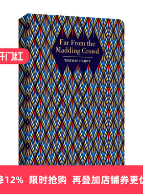英文原版 Far from the Madding Crowd 远离尘嚣 浮雕封面高颜值装帧设计 Thomas Hardy 精装Chiltern Classic 英文版 进口英语书